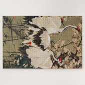 若冲梅花群鶴図,若冲梅と鶴 ジグソーパズル (横)