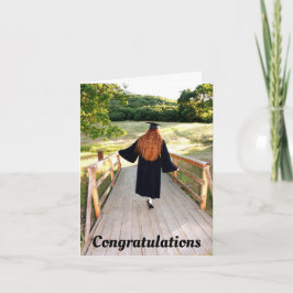 若年女性卒園挨拶カード カード