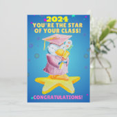 若年性卒業用フラットサンキューカード サンキューカード (スタンド正面)