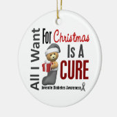 若年性糖尿病すべて私はクリスマスオーナメントがほしいと思います セラミックオーナメント (左)