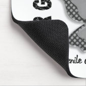 若年性糖尿病は決して希望の蝶4.1をあきらめません マウスパッド (コーナー)