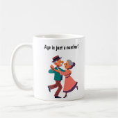 若手ハート高齢者踊り コーヒーマグカップ (左)