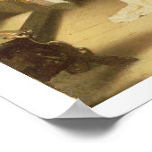 若手彫刻家(キャンバス上の油) ポスター (角)