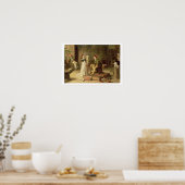 若手彫刻家(キャンバス上の油) ポスター (キッチン)