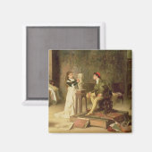 若手彫刻家(キャンバス上の油) マグネット (正面/裏面)