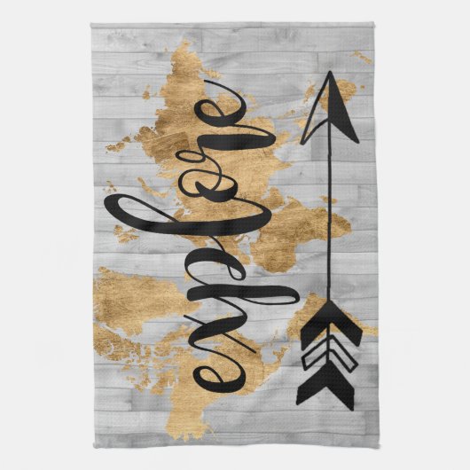 若手探検家V キッチンタオル (縦)