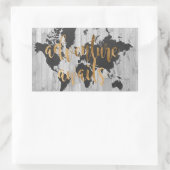 若手探検家VI 長方形シール (バッグ)