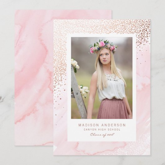 若手無断の卒業発表 案内状 (正面/裏面)