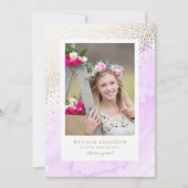 若手無断の卒業発表 案内状 (正面)