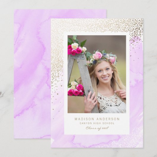 若手無断の卒業発表 案内状 (正面/裏面)