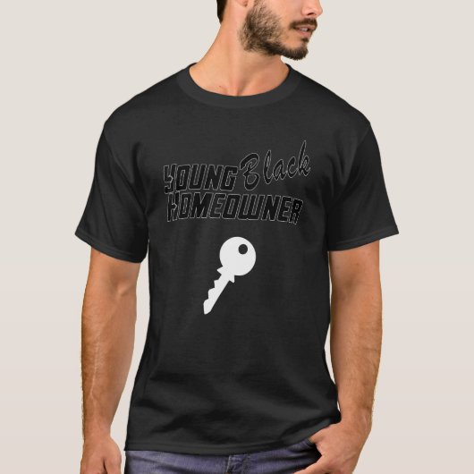 若手黒人住宅所有者3 Tシャツ (正面)