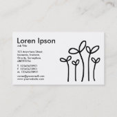 若枝-白に黒 名刺 (裏面)