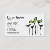 若枝-黒、白に火星の緑 名刺 (裏面)