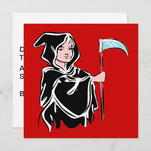 若死神 招待状 (正面/裏面)