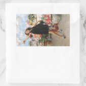 若祝女の勝利 長方形シール (バッグ)