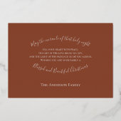 若絵を描き救世主の 箔シーズンカード (裏面)