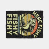 若者ここ – 釣り好きなシャツキッズトイドラーメンおもしろいズB Fi フリースブランケット (正面(横))