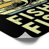 若者ここ – 釣り好きなシャツキッズトイドラーメンおもしろいズB Fi ポスター (角)