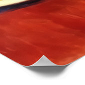 若者と夕食をテーブルの上に | AI Art ポスター (角)