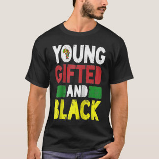 若者と黒人のアフリカ pride 黒人の歴史月間 モノクロTシャツ Tシャツ