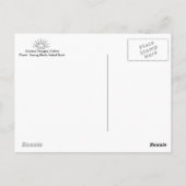 若者によって黒後につかれる木びき台の郵便はがき ポストカード (裏面)