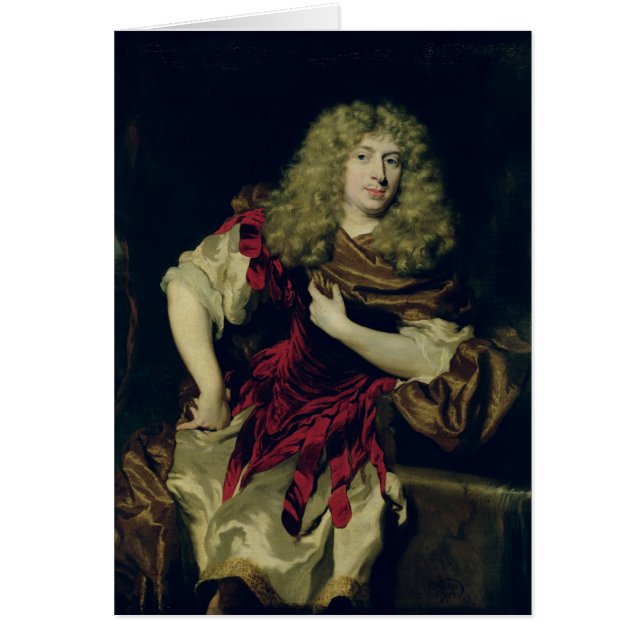 若者のポートレート、1676年 (正面)