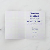 若者の雄鹿夜-アームストロングのスコットランド人のタータンチェック 招待状 (内部)