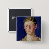 若者の頭部 缶バッジ (正面&裏面)