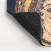 若者の顔を搭載する腓骨 マウスパッド (コーナー)