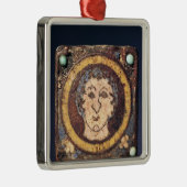 若者の顔を搭載する腓骨 メタルオーナメント (右)