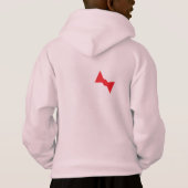 若者はレオを恐れる！ジップアップフード付きスウェットシャツ (裏面)