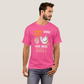 若者を作る若者が娘の娘の誕生を作る Tシャツ (正面フル)