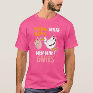 若者を作る若者が娘の娘の誕生を作る Tシャツ