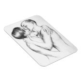 若者キスをする(ヴィンテージゲイアート) マグネット (右側)