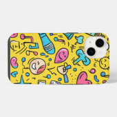 若者向けのかわいいパターン iPhoneケース (裏面横)