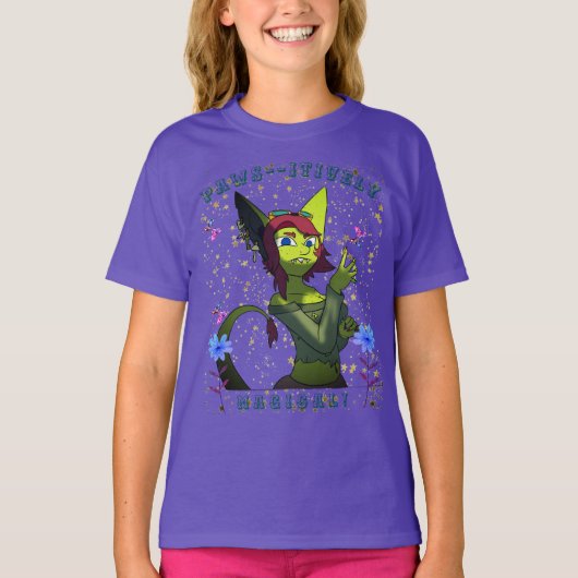 若者向けアーティスティックな魔法の蝶のTシャツ Tシャツ (正面)