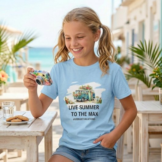 若者向けサマーカスタムフレーズTシャツ Tシャツ