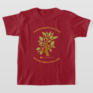 若者向けCDLSワインレッド色成長するTシャツ Tシャツ
