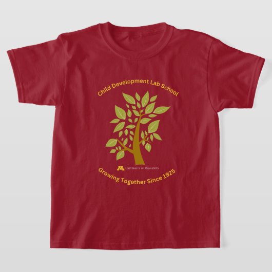若者向けCDLSワインレッド色成長するTシャツ Tシャツ (レイダウン)