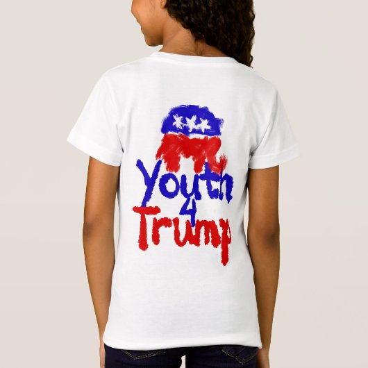 若者4トランプ Tシャツ (裏面)