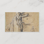 若者(チョーク)カードが付いているワインpourer 名刺 (裏面)