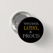 若者、Latinx、及び誇りを持ったなPin 缶バッジ (正面&裏面)