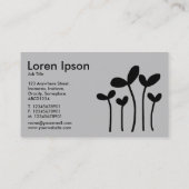 若芽v2 – 黒の白（代替の側面） 名刺 (裏面)