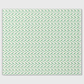 若草色のサボテンパターン ラッピングペーパー (フラット)