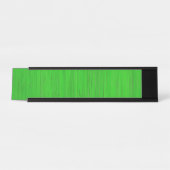 若草色のタケ木製の穀物の一見 デスクネームプレート (正面)