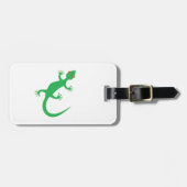 若草色のトカゲ ラゲッジタグ (正面横)