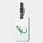 若草色のトカゲ ラゲッジタグ (正面縦)