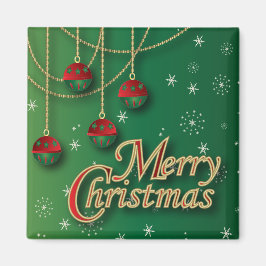 若草色のメリークリスマス マグネット