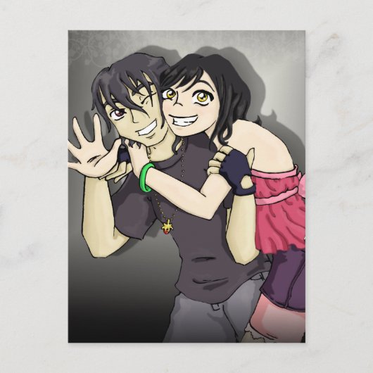 若葉と荒井 ポストカード (正面)