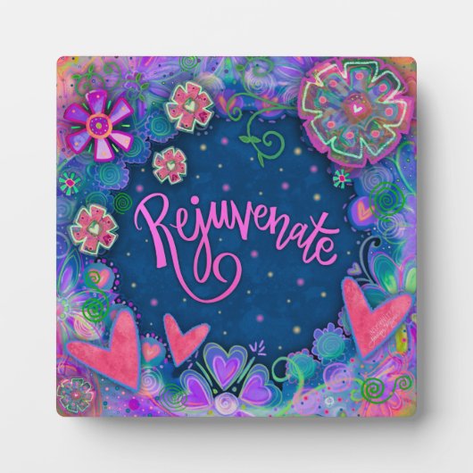 若返りフローラハートおもしろい刺激 フォトプラーク (正面)